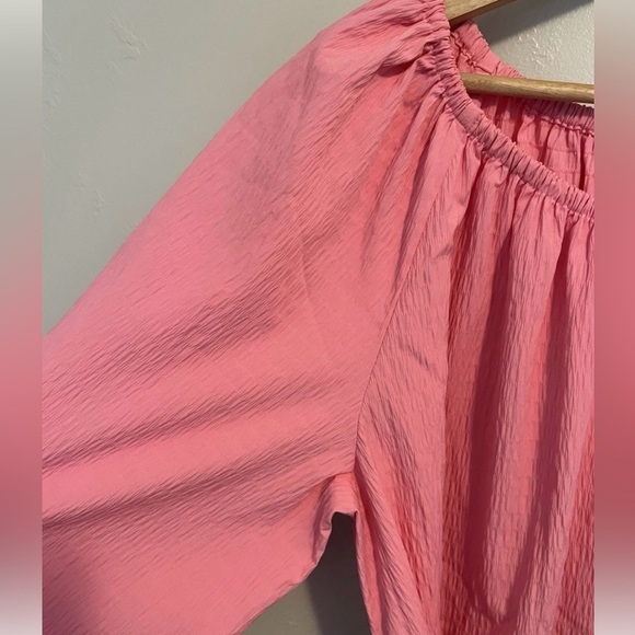 ELIZABETH AND JAMES Casual Pink
Light-Weight Quarter Sleeve Belted Shift Dress - Picture 8 of 13